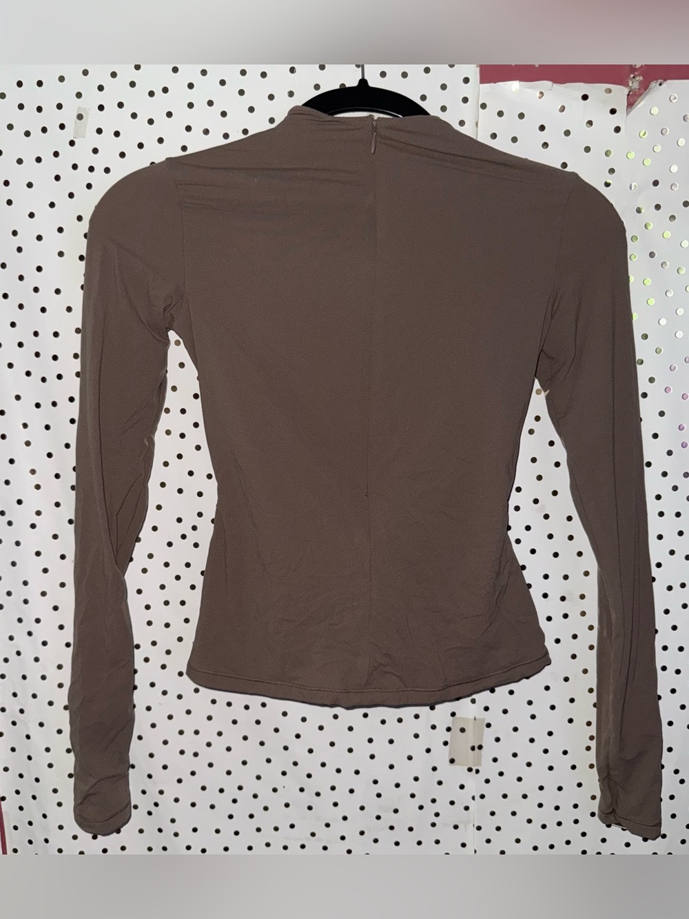 SKIMS Brown Long Sleeve Fitted Top